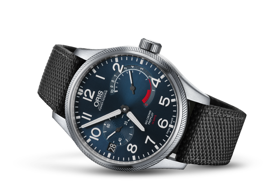 ORIS  Мужские швейцарские часы с уникальным механизмом  с ручным заводом и резервом хода на 10 дней, сталь, 44 мм, водозащита 100 метров